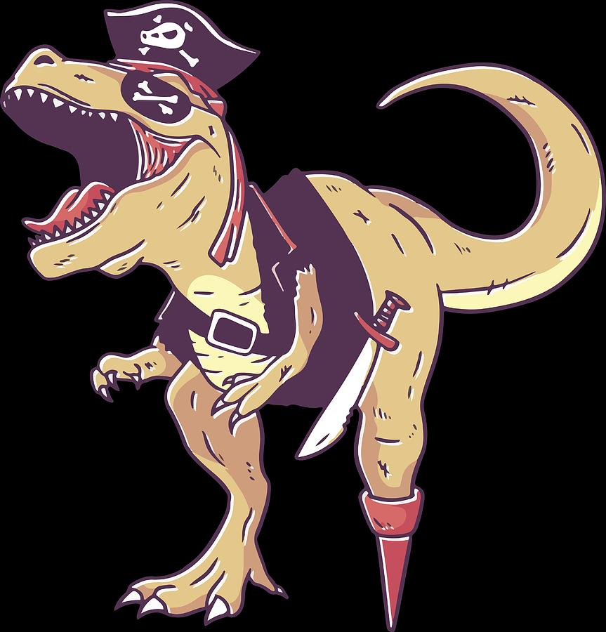 Pirate Dinosaur Photograph by Summer Art