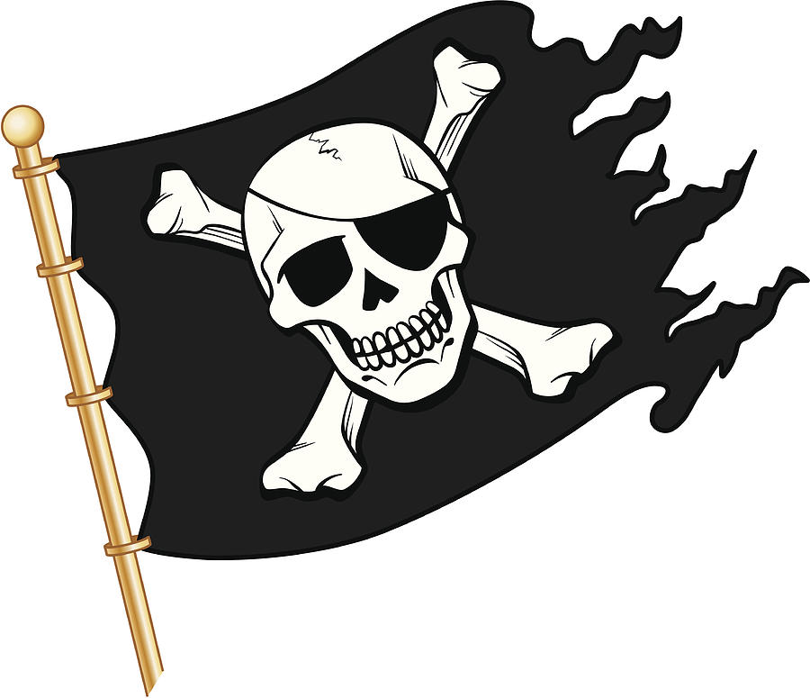 Pirate Flag Drawing by FrankCangelosi