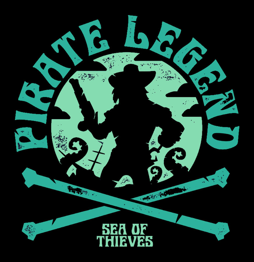 Pirate Legend Sea of Thieves Design Digital Art by Gene Bradford