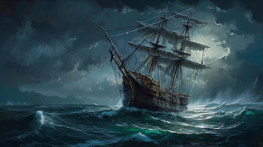 Pirate Ship 2 Painting by Warthog Studio - Fine Art America