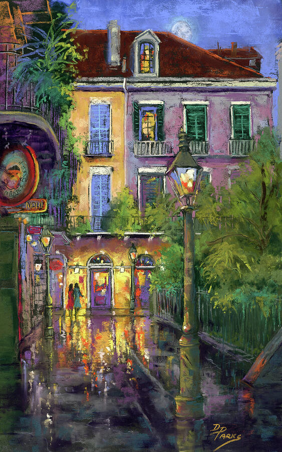 Pirates Alley Painting - Pirates Alley Evening  by Dianne Parks