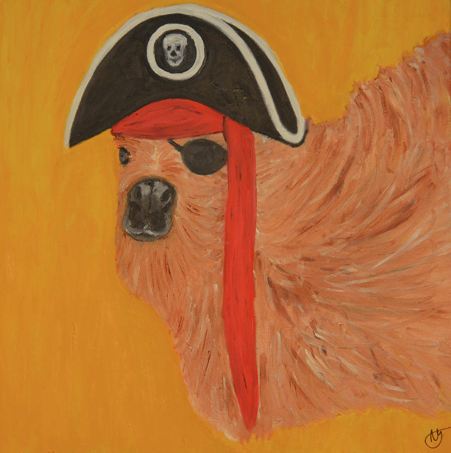 Pirates of the Gobi Desert Painting by Anita Hummel