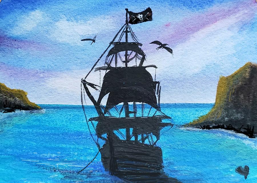 Pirates Cove Painting by Deahn Benware