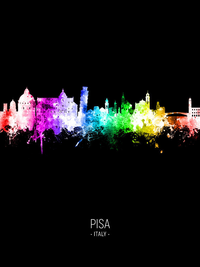 Pisa Italy Skyline #60 Digital Art by Michael Tompsett