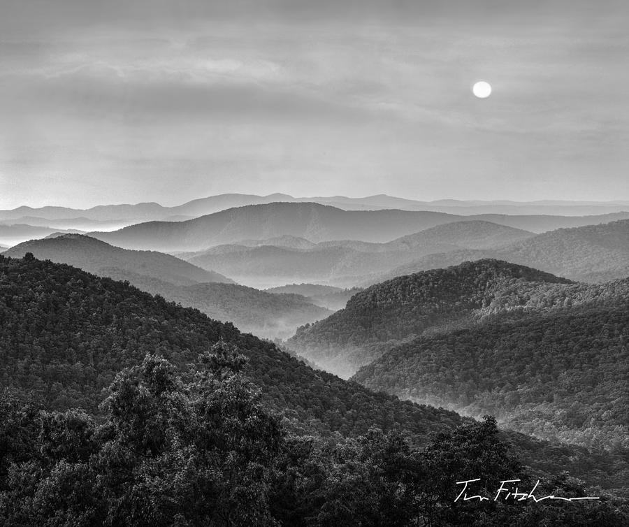 Pisgah National Forest from Blue Ridge Par Photograph by Tim Fitzharris