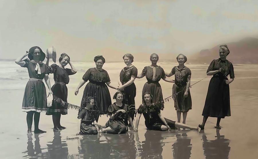 Pismo Beach Bathing Beauties  Photograph by Unknown