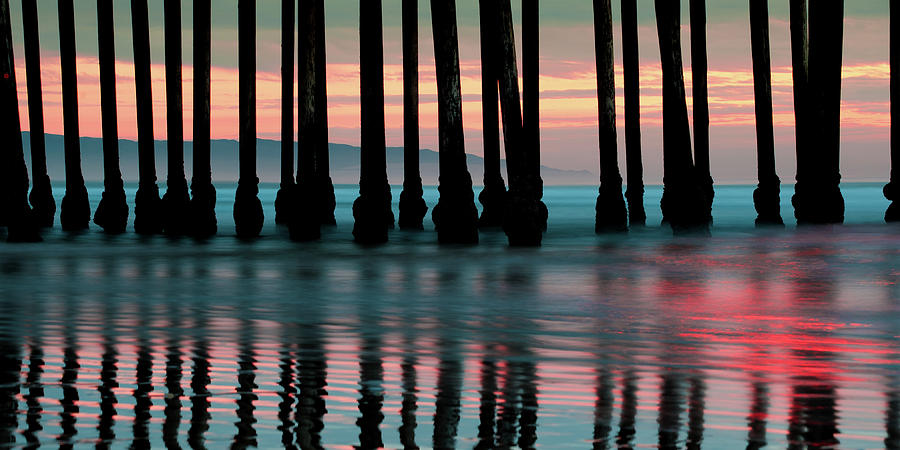 Pismo Beach Pier Panorama - California Beaches Photograph by Gregory Ballos