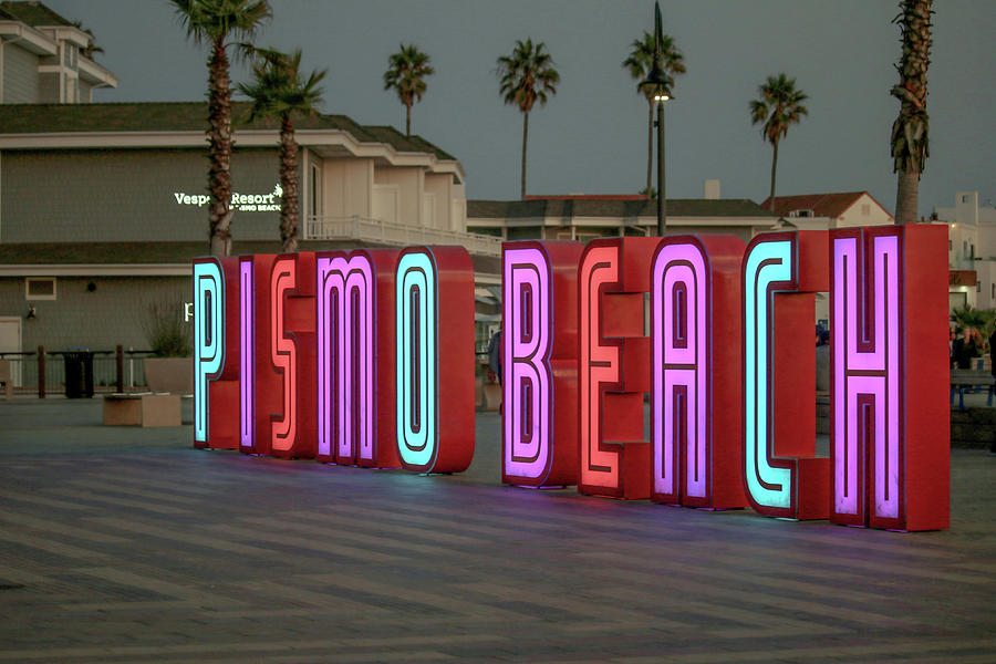 Pismo Beach in Lights Photograph by Art Block Collections - Fine Art ...