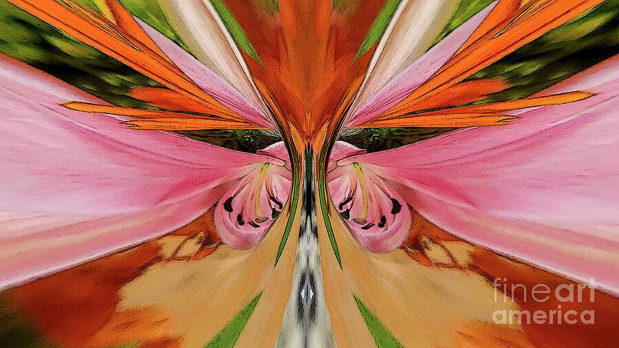 Abstract Digital Art - Pistil-Whipped Floral by Lorraine Caporaso Photography