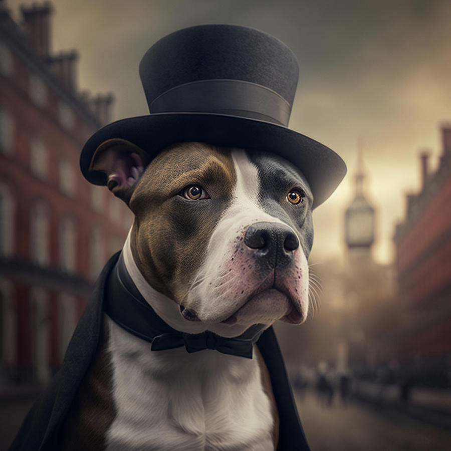 Pitbull_London_1 Digital Art by Thomas Strand Pixels