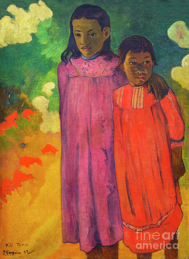 Paul Gauguin Photograph - Piti Teina, Two Sisters, 1892 by Kate Kimber