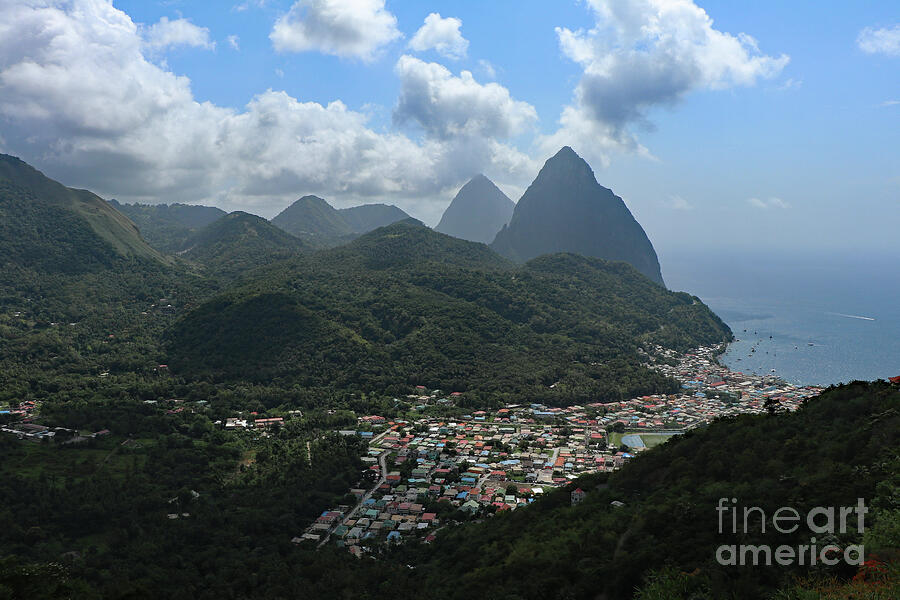 Pitons Saint Lucia Island Photograph by Christiane Schulze Art And Photography
