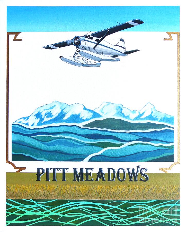 Pitt Meadows Illustration Painting by John Lyes