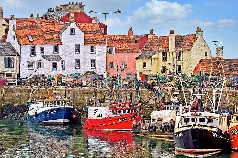 Pittenweem Harbor by Marcia Colelli