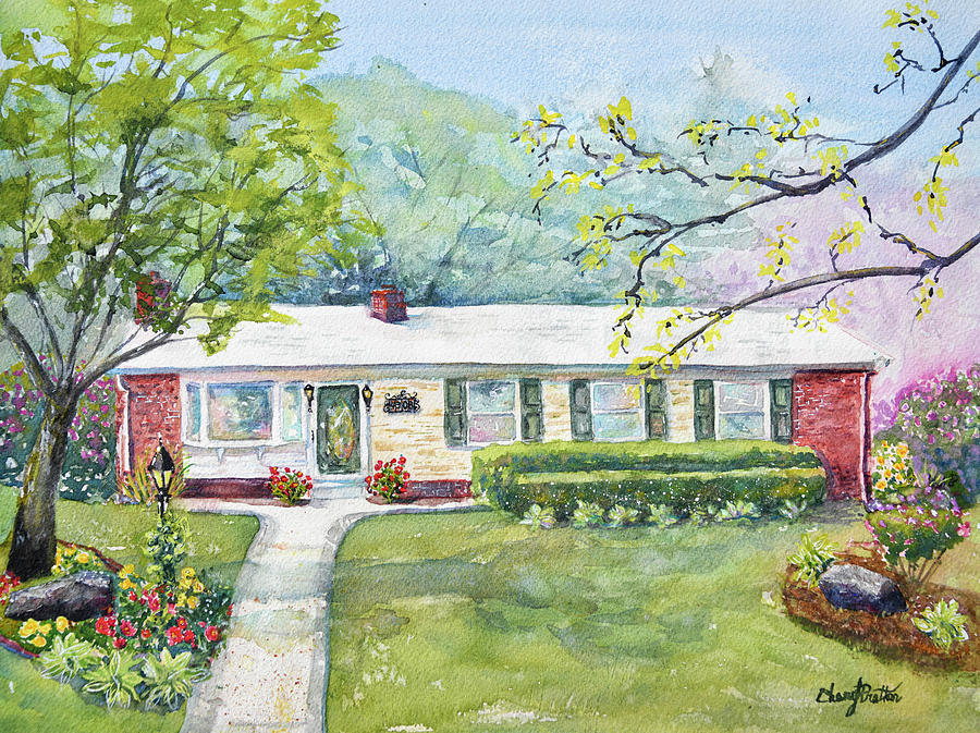 Pittsburg Home Painting by Cheryl Prather