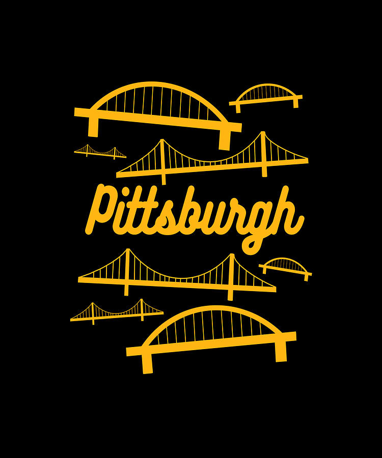 Pittsburgh Bridges Collage Retro Shirts Stickers Gifts Essential T-Shirt  for Sale by rbaaronmattie