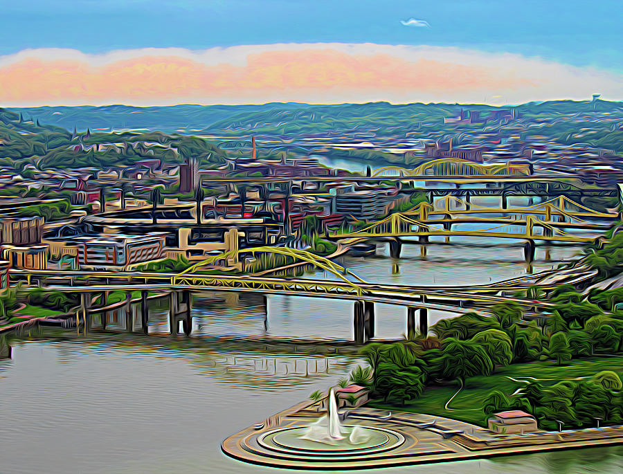 Pittsburgh Bridges Photograph by Roberta Byram