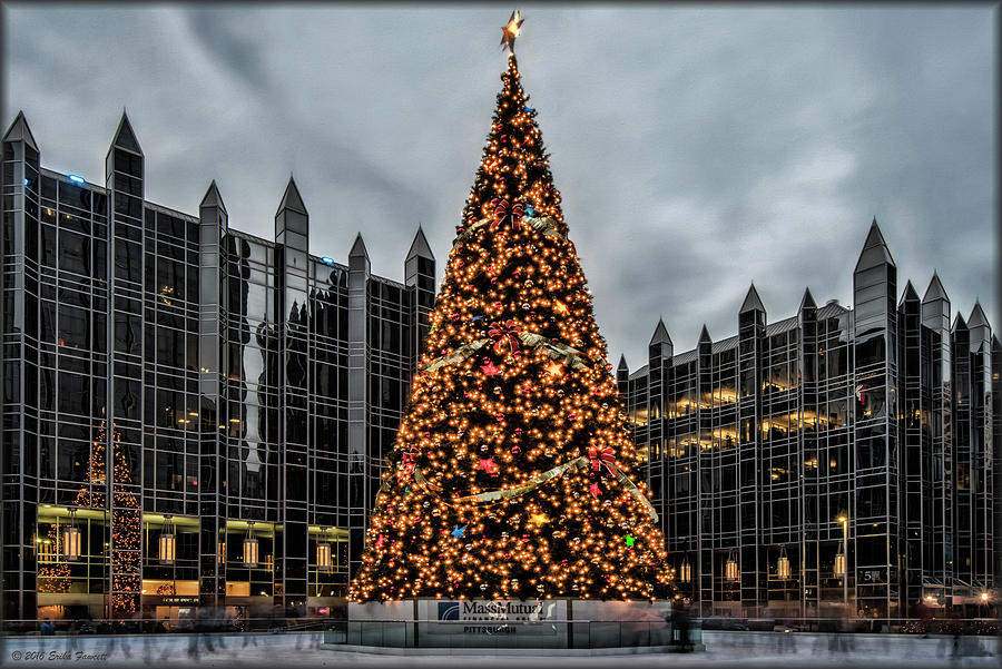 Pittsburgh Christmas Photograph by Erika Fawcett