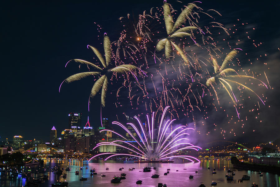 Pittsburgh Fireworks Photograph by Longitude Photography Fine Art America