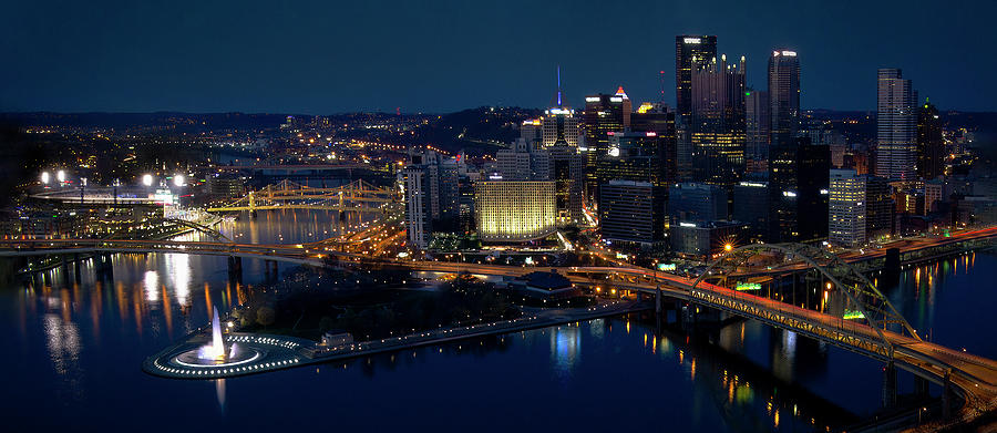 Pittsburgh Night Photograph by Art Cole