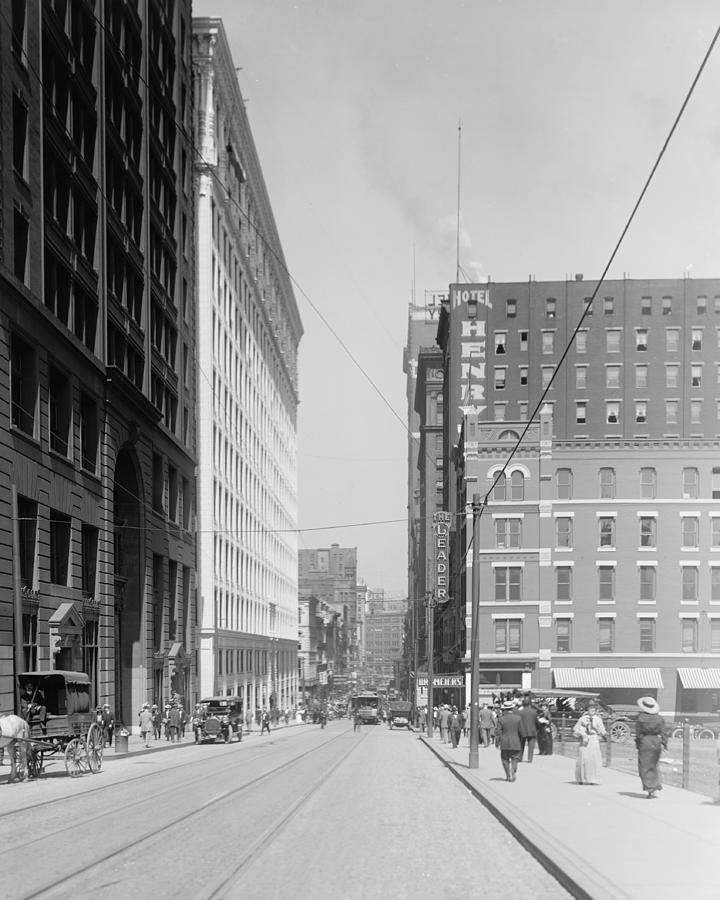 Pittsburgh, PA, Early 1900's, Fifth and Grant St Photograph by Visions ...