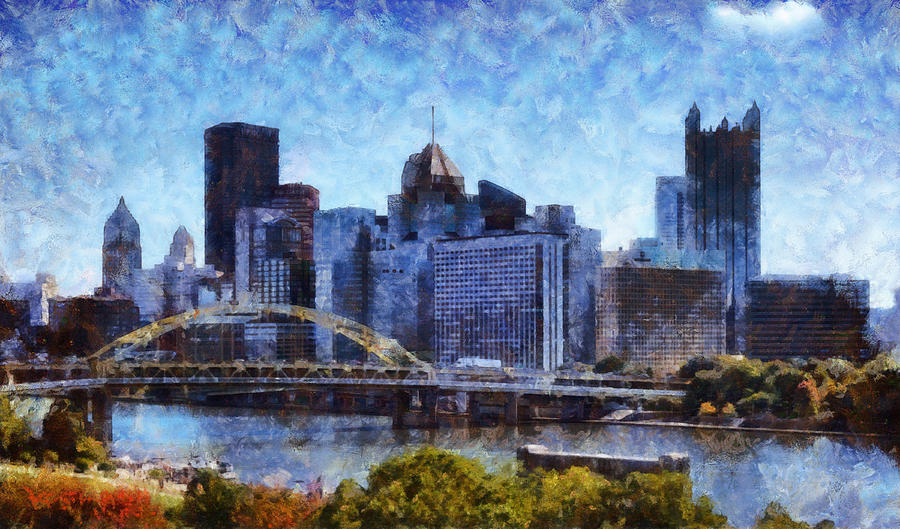 Pittsburgh Painted Painting by Dan Sproul