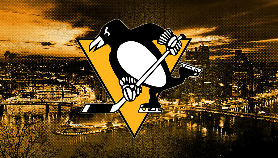 Pittsburgh Penguins NHL Hockey Skyline Digital Art by Nicholas Legault