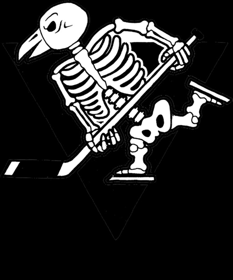 Pittsburgh Penguins Skeleton Logo Classic T-Shirt Photograph by Frankie ...