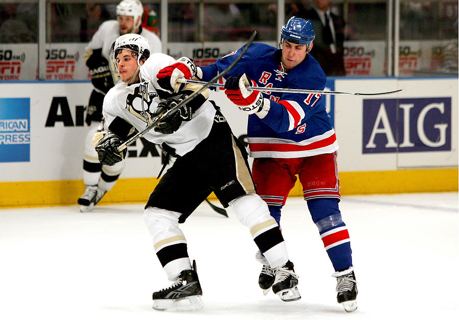 Pittsburgh Penguins v New York Rangers - Game Four Photograph by Jim McIsaac