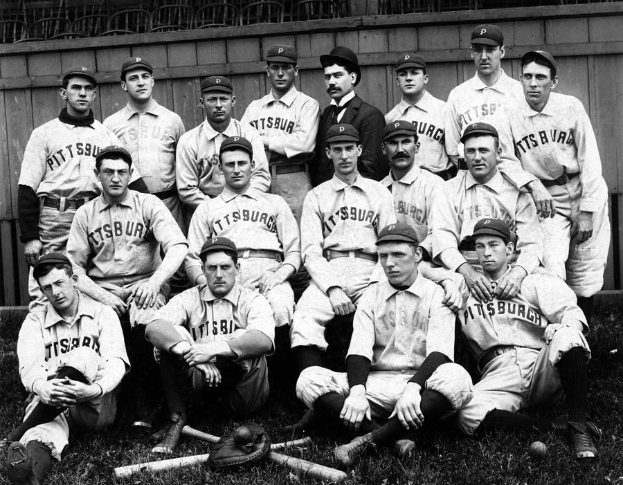 Pittsburgh Pirates Baseball Team - Circa 1896 Photograph