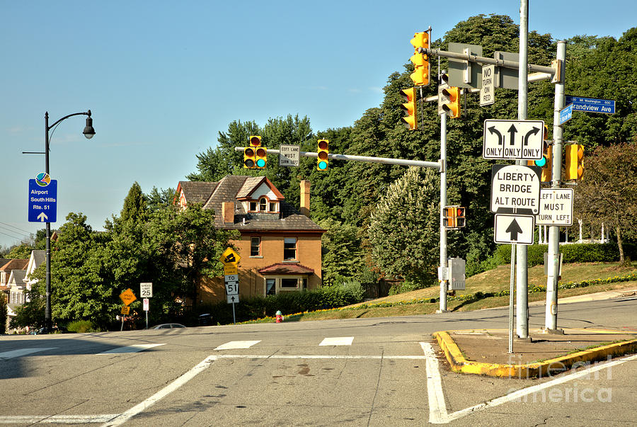 Pittsburgh PJ McArdle And Grandview Avenue Intersection Photograph by Adam Jewell