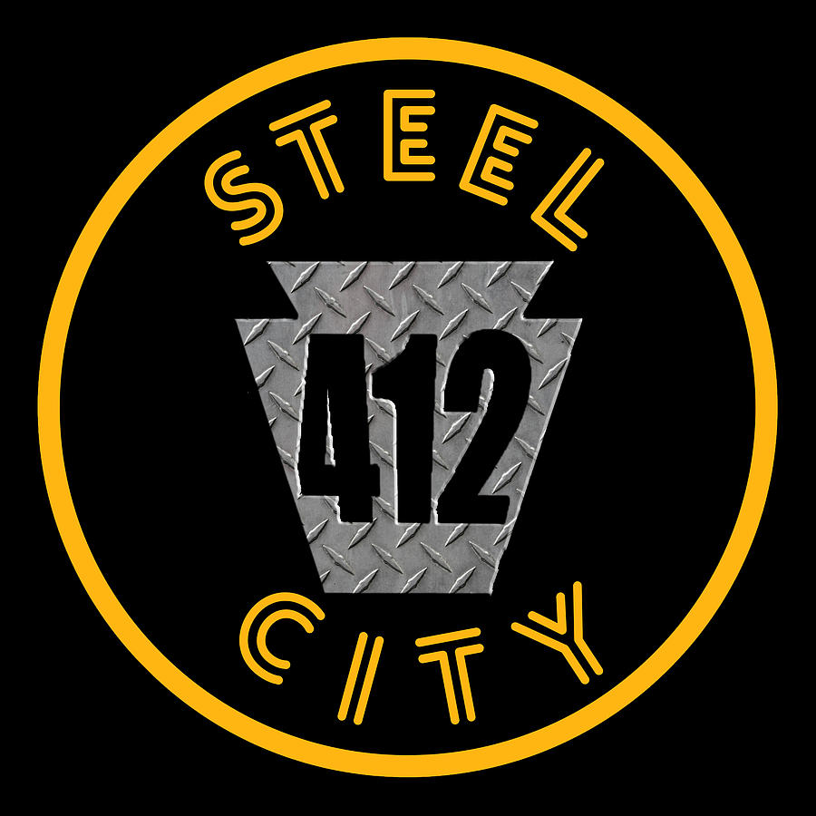 Pittsburgh Steel 412 Flag Shirts Gifts by aarongeraud