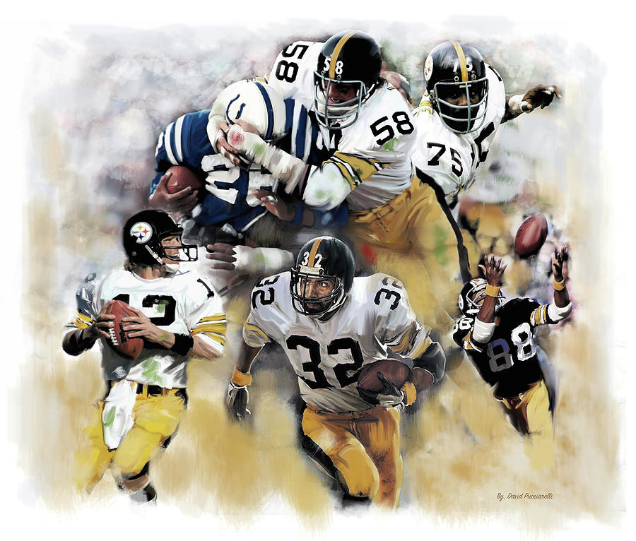 Pittsburgh Steelers Classic Steelers Painting by Iconic Images Art Gallery David Pucciarelli