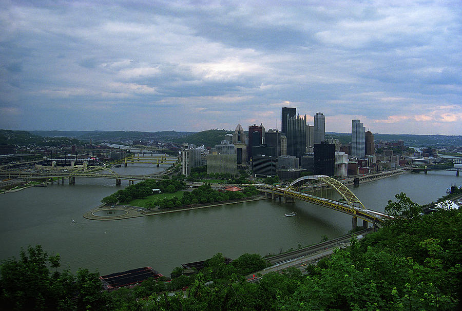 Pittsburgh - View of the Three Rivers 2003 Photograph by Frank Romeo