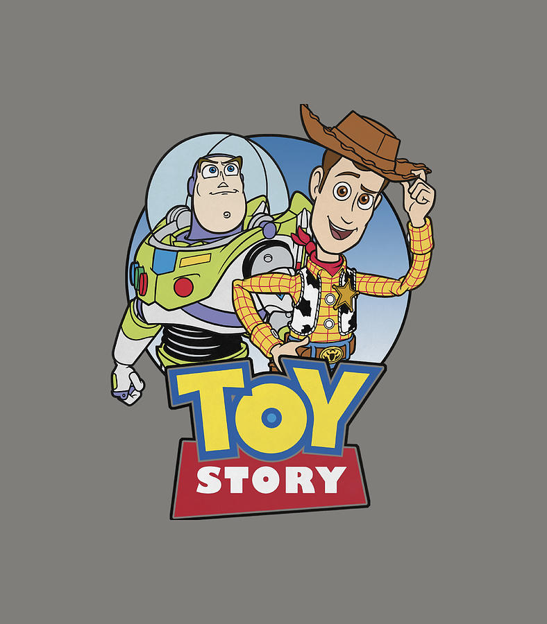 Pixar Toy Story Buzz And Woody Movie Logo Digital Art by Biwar Layna ...