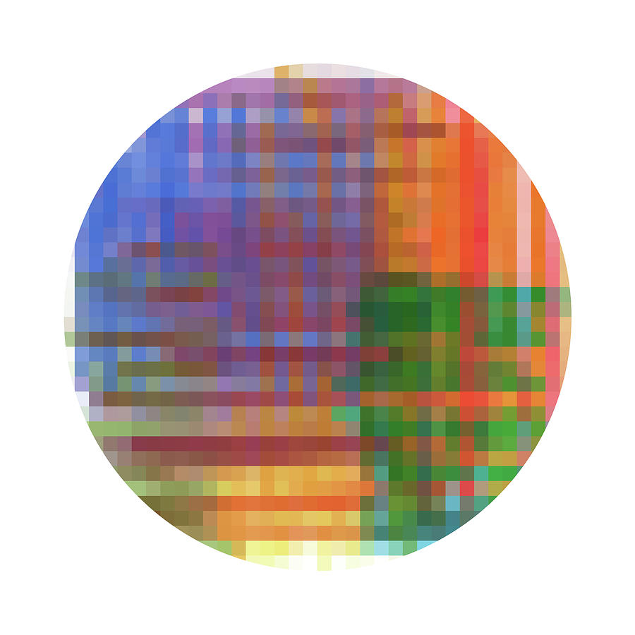 Pixel Sphere 5 Digital Art by Minor Details