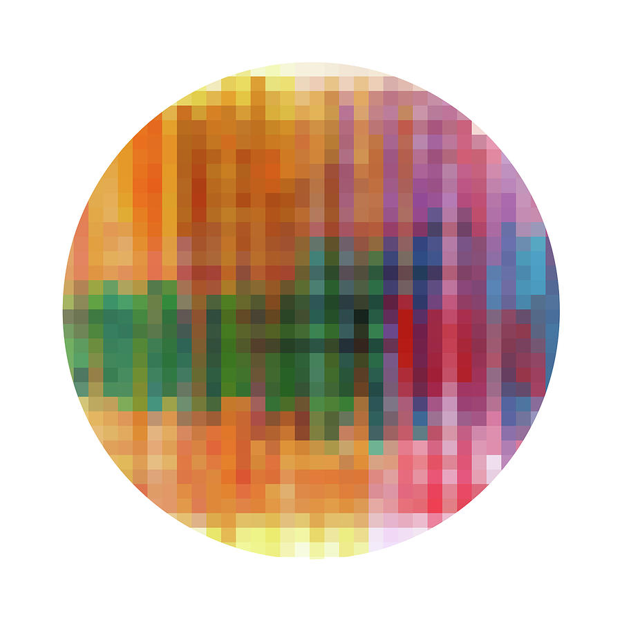 Pixel Sphere 8 Digital Art by Minor Details
