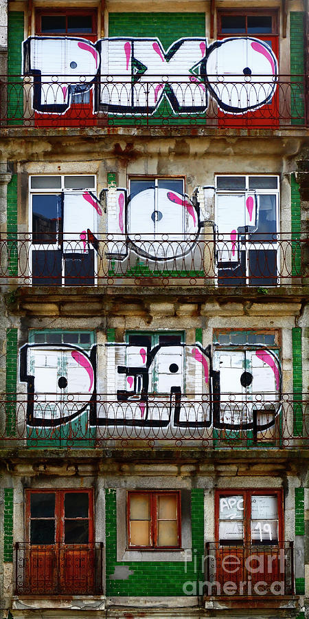 Pixo Not Dead graffiti Porto Portugal Photograph by James Brunker