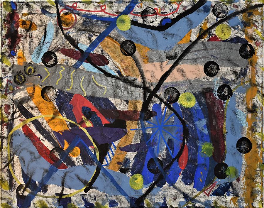 Blue Painting - Pizzazz by Pam Roth OMara Blue Painting - Pizzazz by Pam Roth OMara