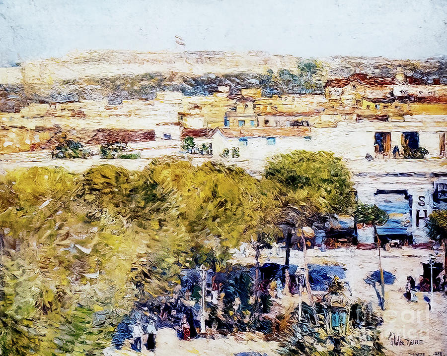 Place Centrale and Fort Cabanas Havana by Childe Hassam 1893 Painting by Childe Hassam