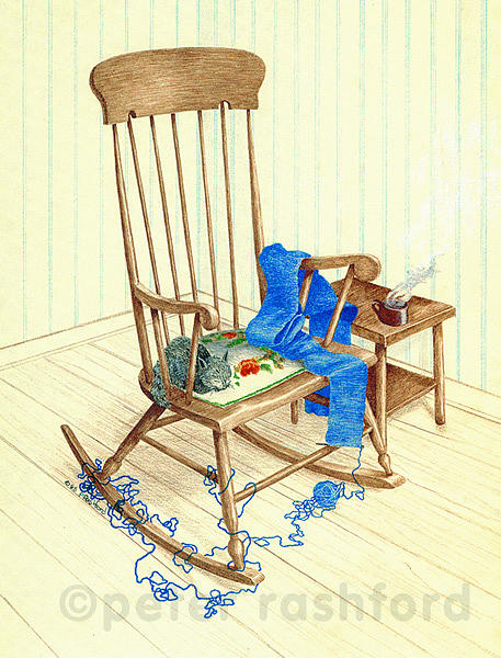 Placid Afternoon Drawing by Peter Rashford Placid Afternoon Drawing by Peter Rashford
