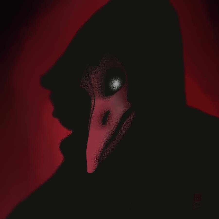 plague doctor red