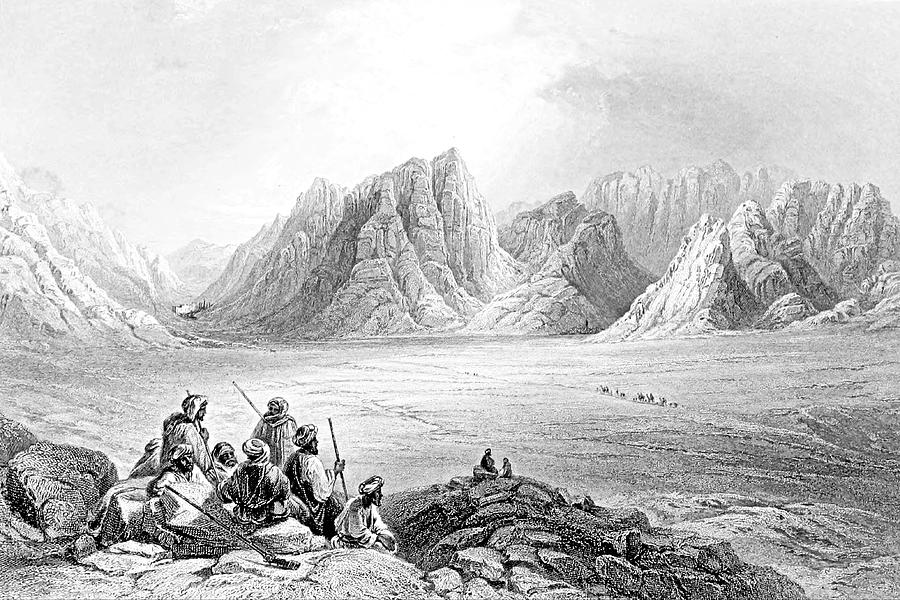 Plain Er Rahah Mount Sinai in 1847 Photograph by Munir Alawi