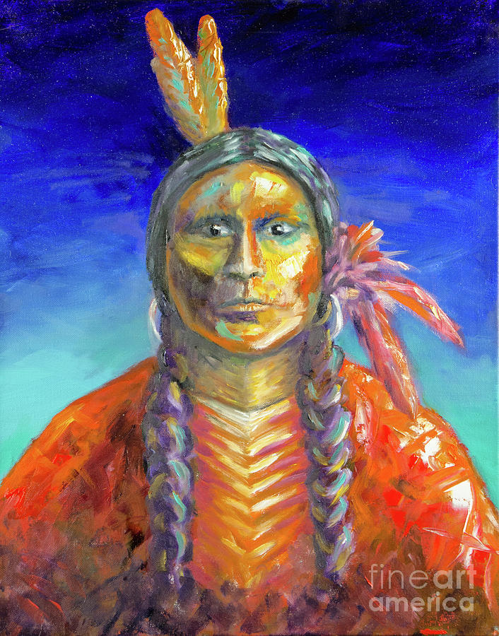 Plains Indian ll Painting by Bob Parks | Fine Art America