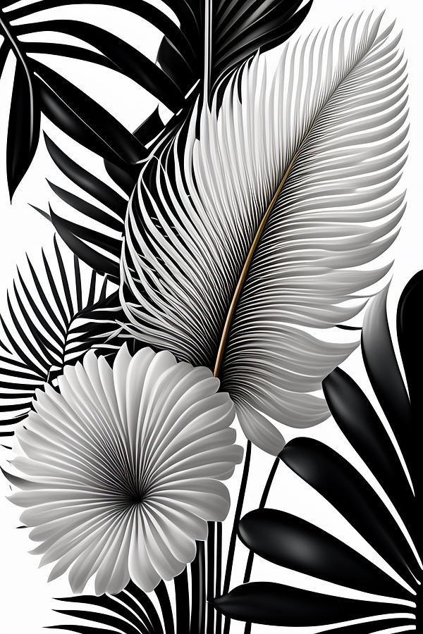 Plam Leaves Digital Art by Lori Hutchison