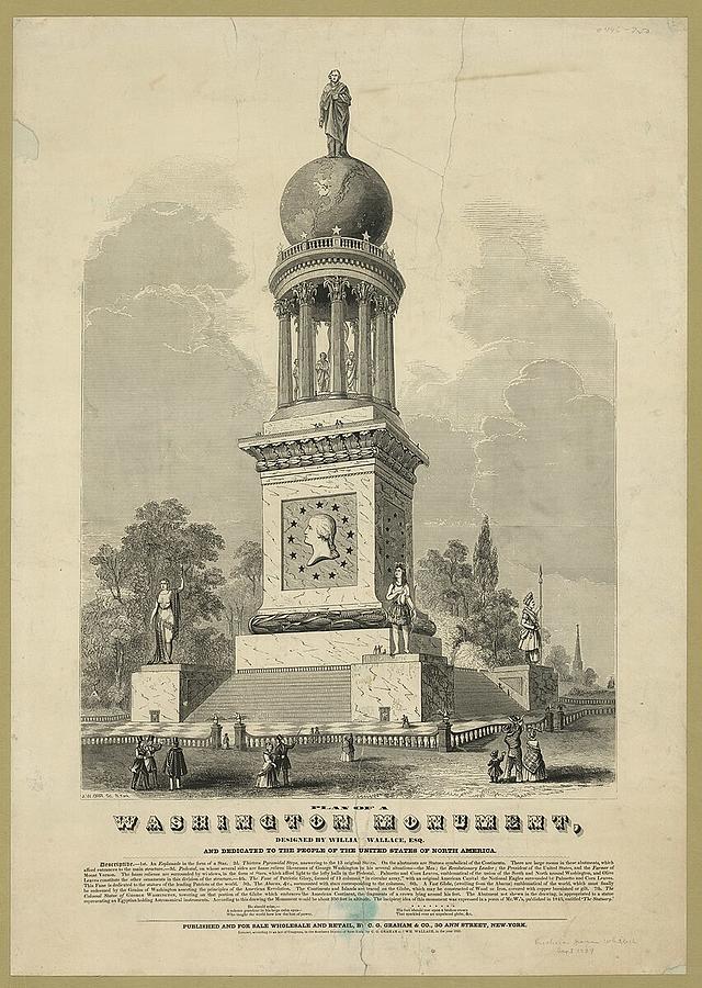 Plan of a Washington monument Photograph by Popular Art