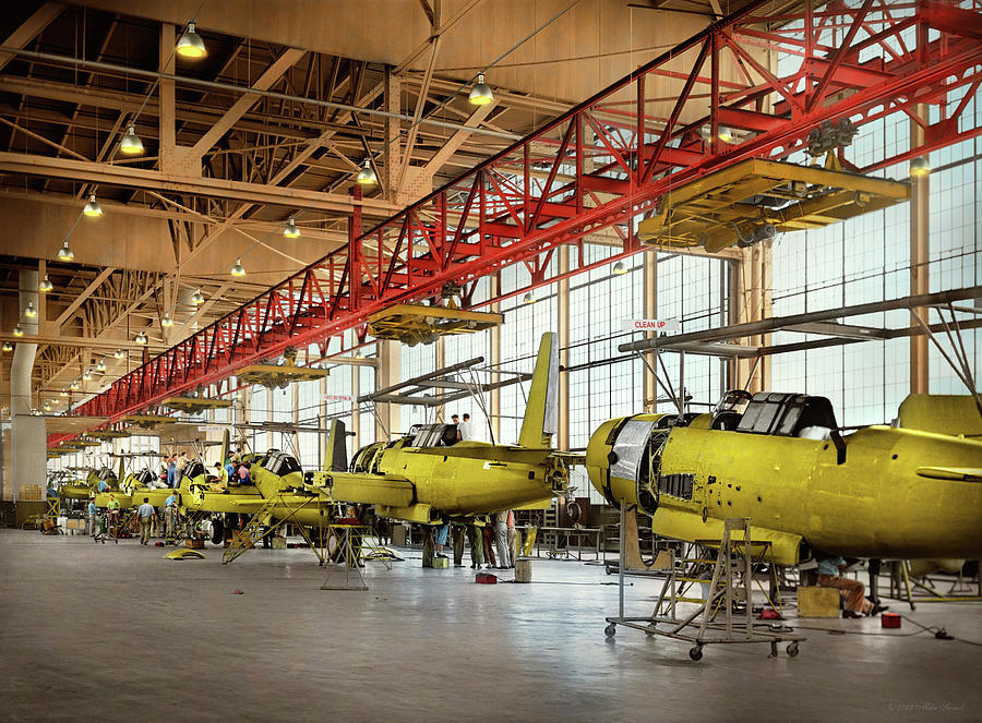Plane - Factory - Wreak vengeance 1942 Photograph by Mike Savad