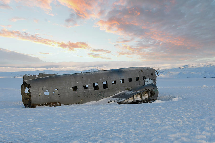 plane wreck Iceland Photograph by Marjolein Van Middelkoop