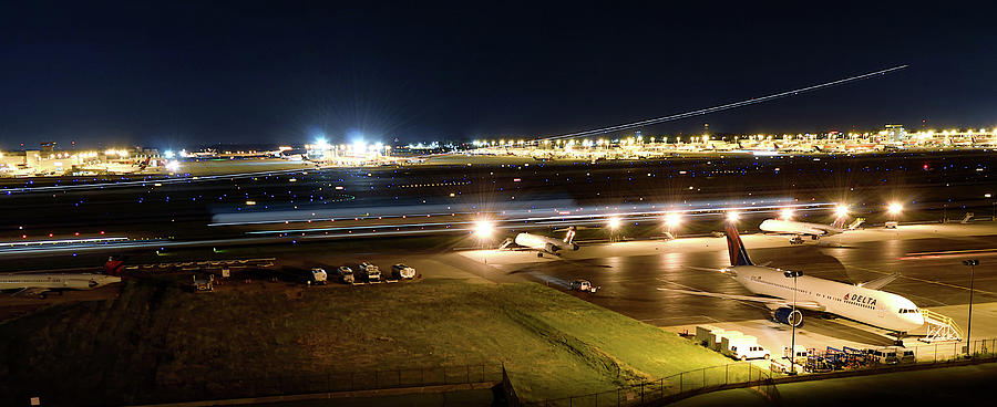 Planes at night  Photograph by Dmdcreative Photography