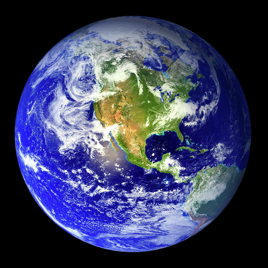 Planet Earth Blue Marble Photograph by Jon Baran - Pixels